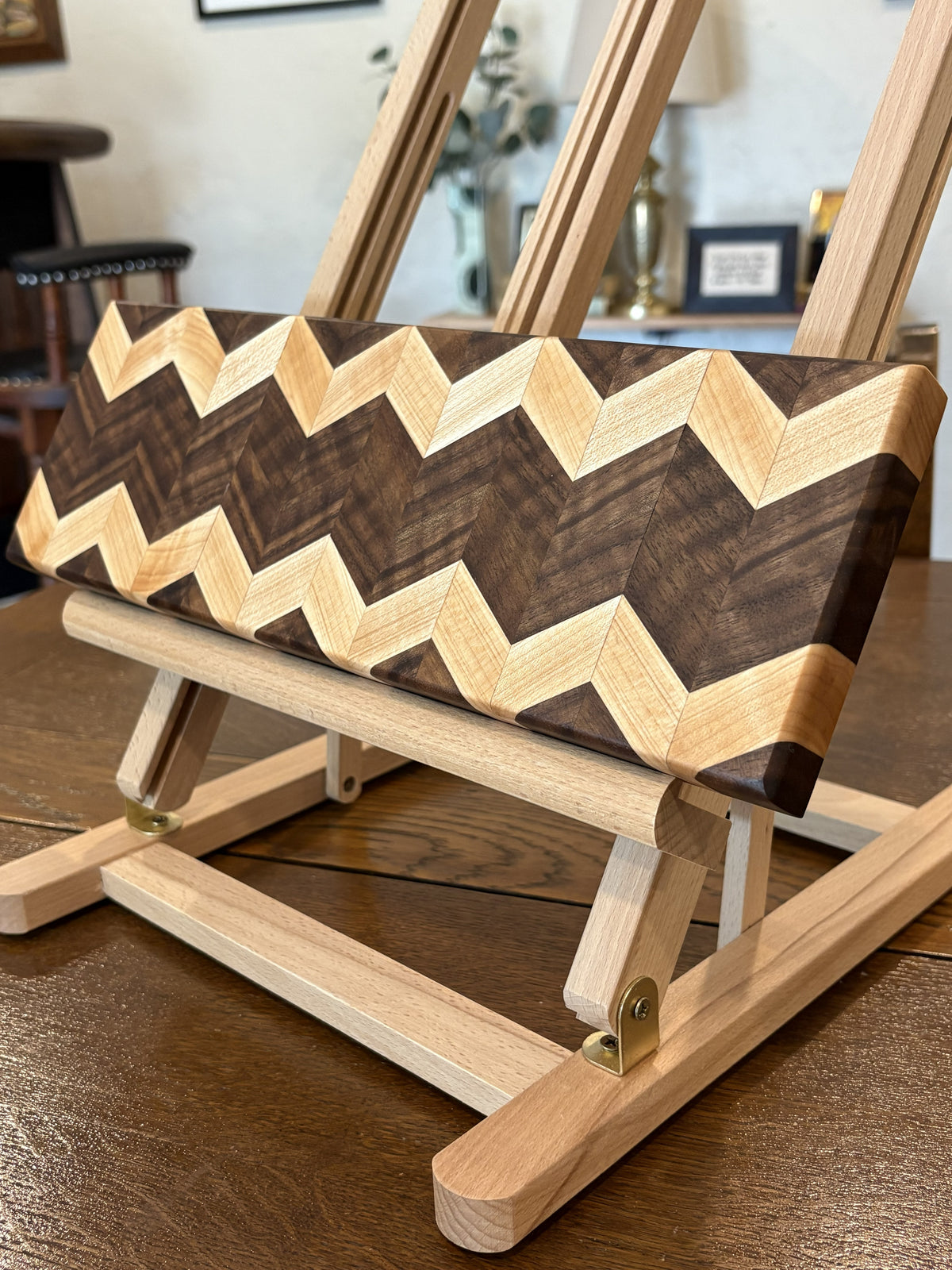 Maple & Walnut Chevron Charcuterie Board