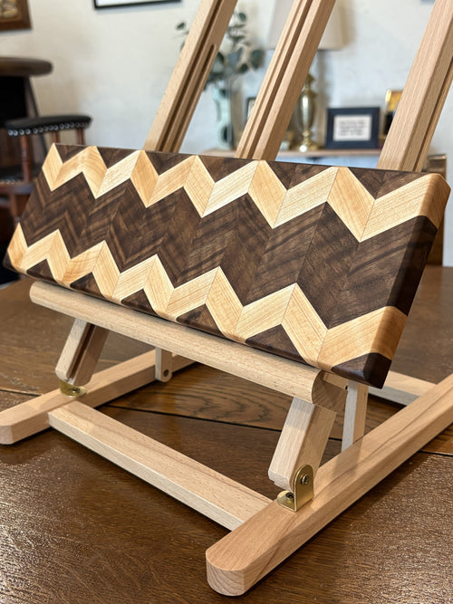 Maple & Walnut Chevron Charcuterie Board