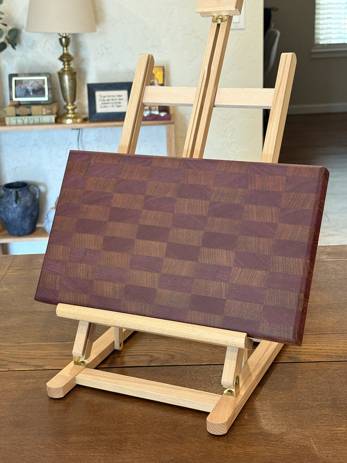 Purple Heart & Brazilian Jatoba Cutting Board (end grain)