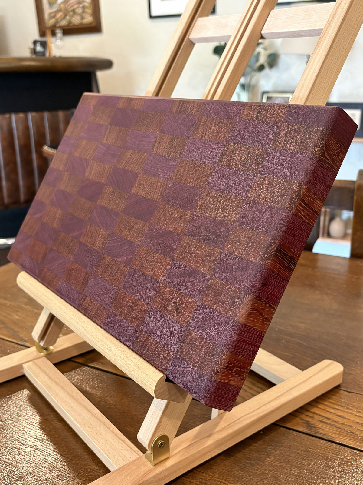 Purple Heart & Brazilian Jatoba Cutting Board (end grain)