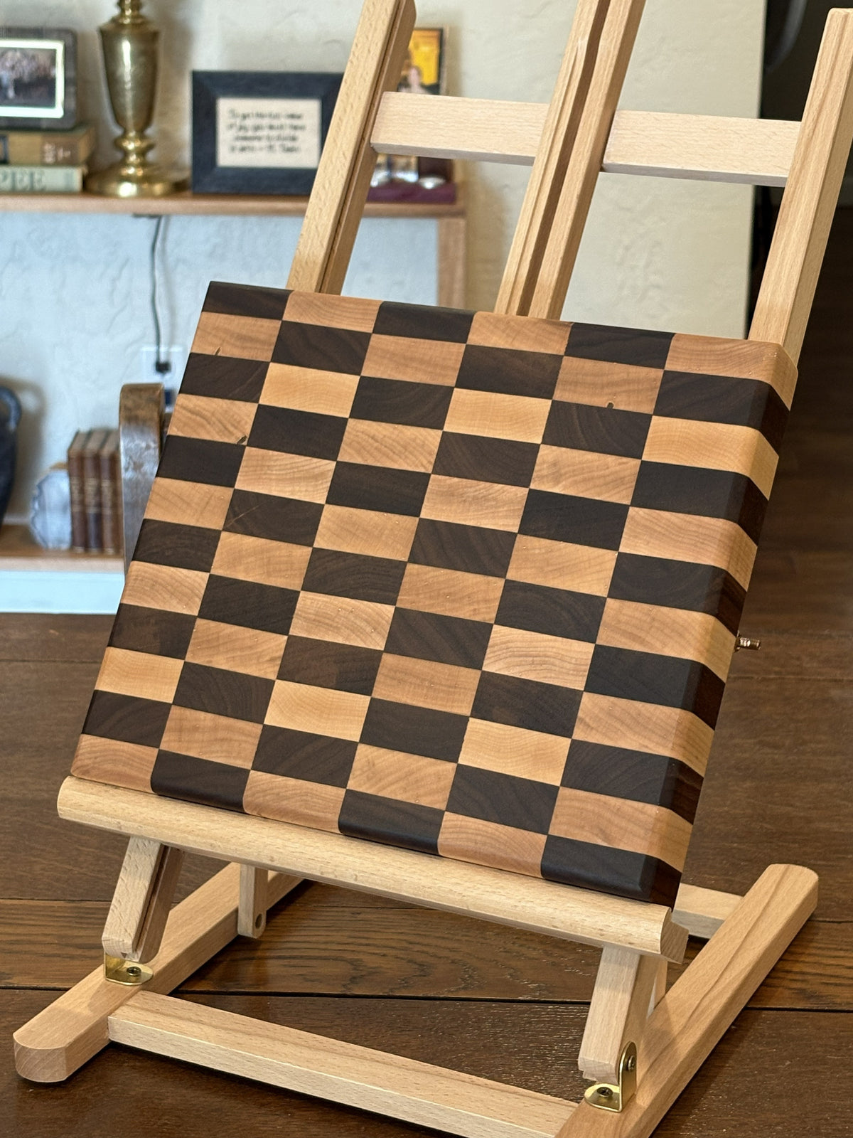 Medium Maple & Walnut Checker Cutting Board (end grain)
